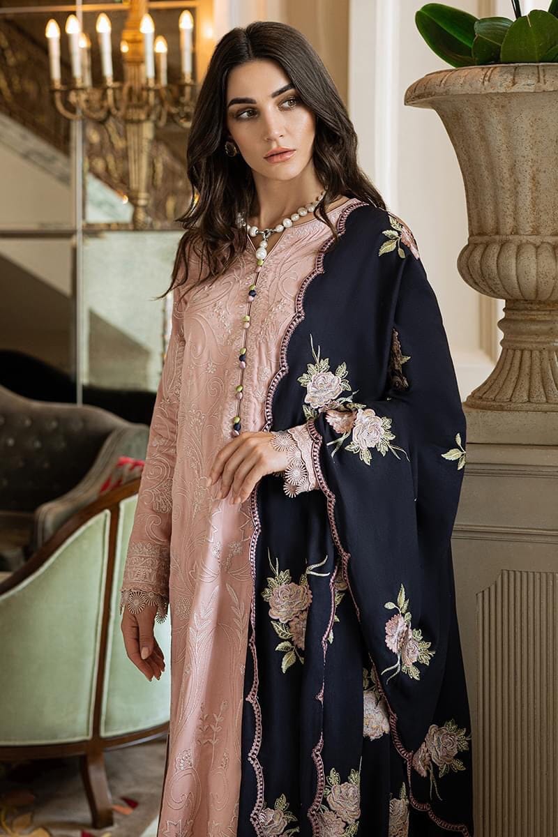 DFW-1221 Agha Noor Embroidery 3PC Dhanak Suit