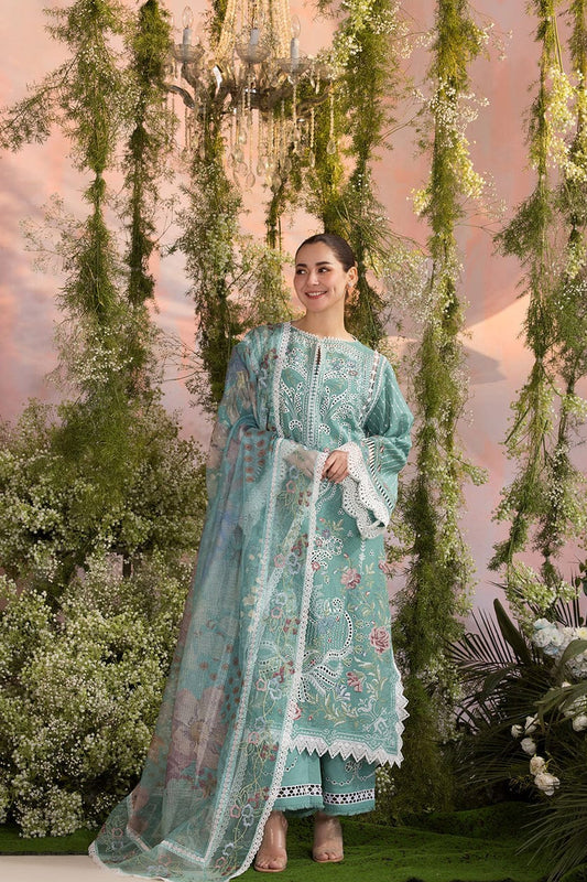 DFW-1328 Sobia Nazir Heavy Embroidery 3PC Lawn Suit