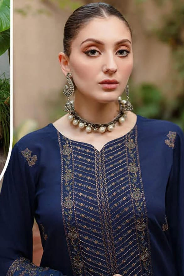 DFW-1262 Bareeze Embroidery 3PC Dhanak Suit