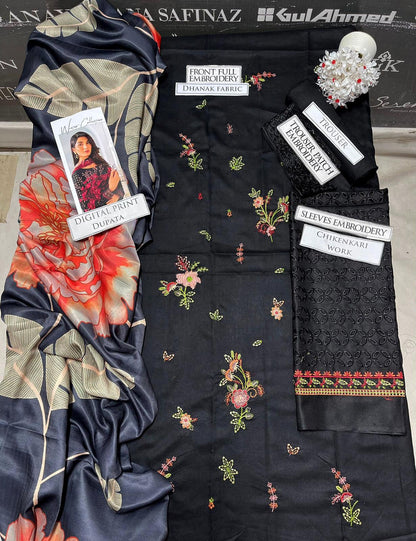 DFW-1084 Iznik Embroidery 3PC Dhanak Suit