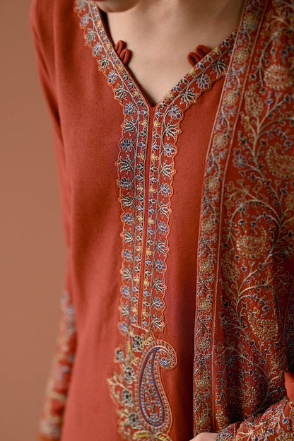 DFW-1194 Batik Embroidery 3PC Dhanak Suit