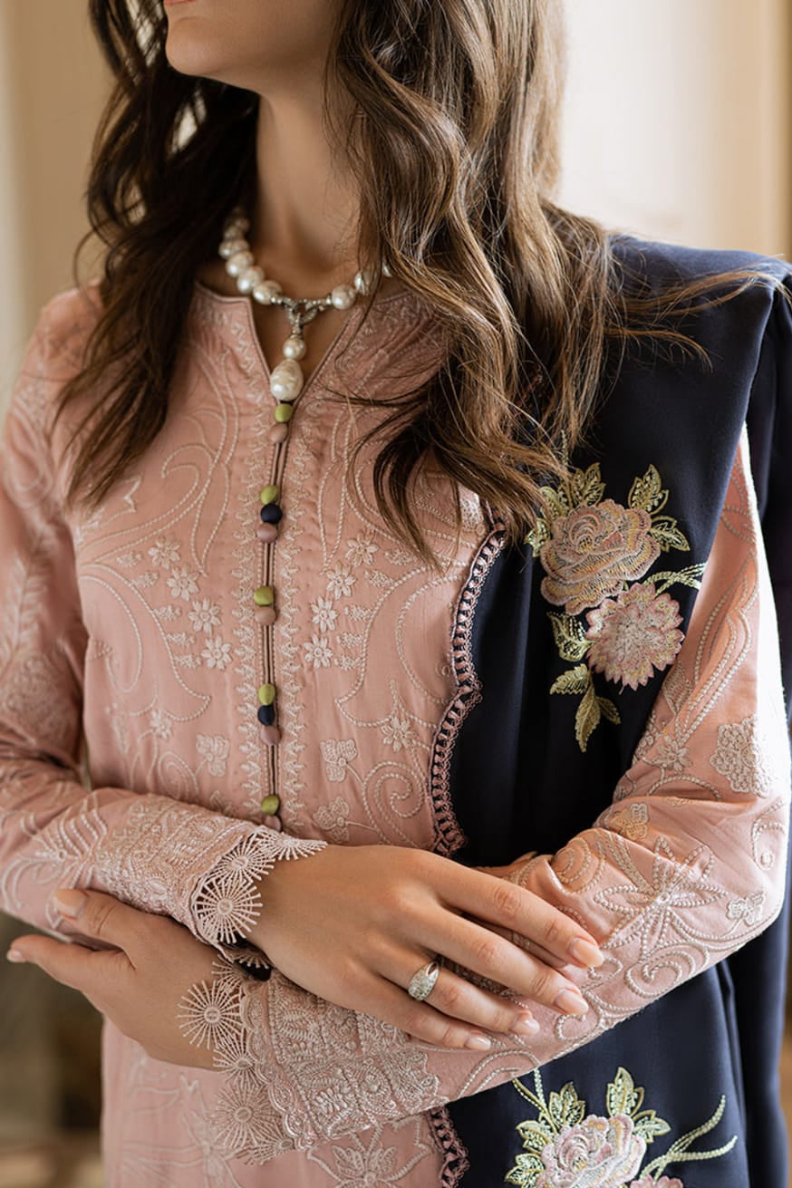 DFW-1221 Agha Noor Embroidery 3PC Dhanak Suit