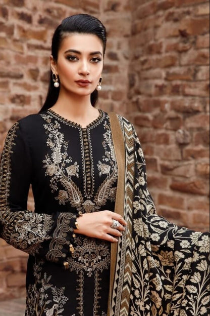 DFW-1109 Maria B Heavy Embroidery 3PC Dhanak Suit