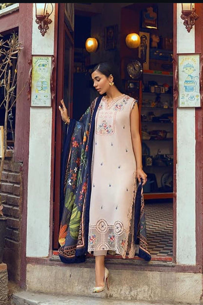 DFW-1231 Mushq Embroidery 3PC Dhanak Suit