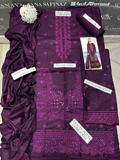 DFW-1030 Izel Heavy Embroidery 3PC Dhanak Suit