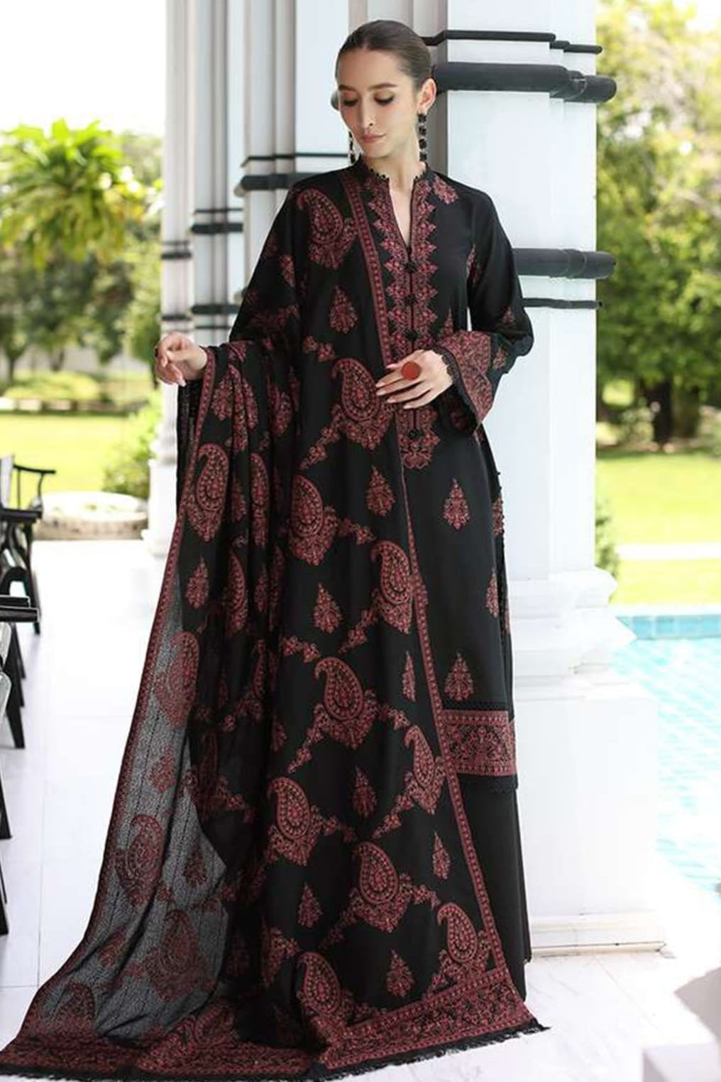 DFW-1319 Bareeze Embroidery 3PC Lawn Suit