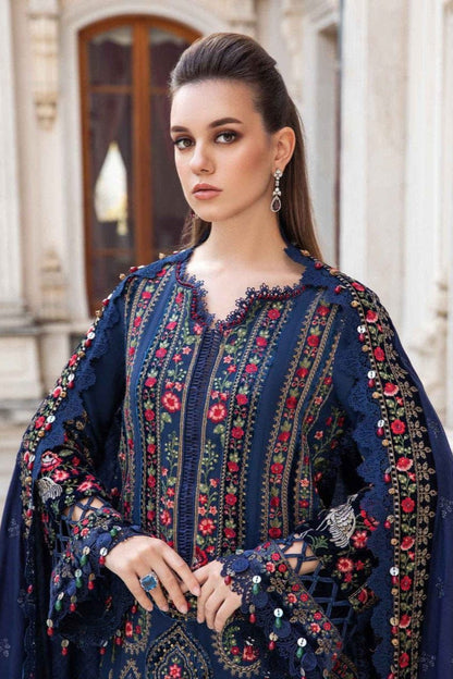 DFW-1168 Maria B Heavy Embroidery 3PC Dhanak Suit