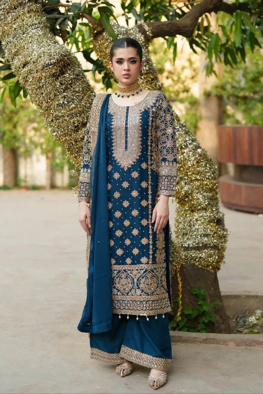DFW-1025 Rang Rasiya Heavy Embroidery 3PC Dhanak Suit