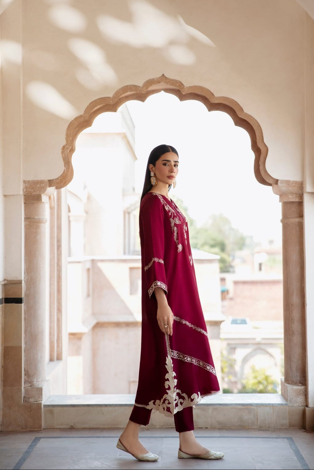 DFW-1239 Sobia Nazir Embroidery 2PC Dhanak Suit
