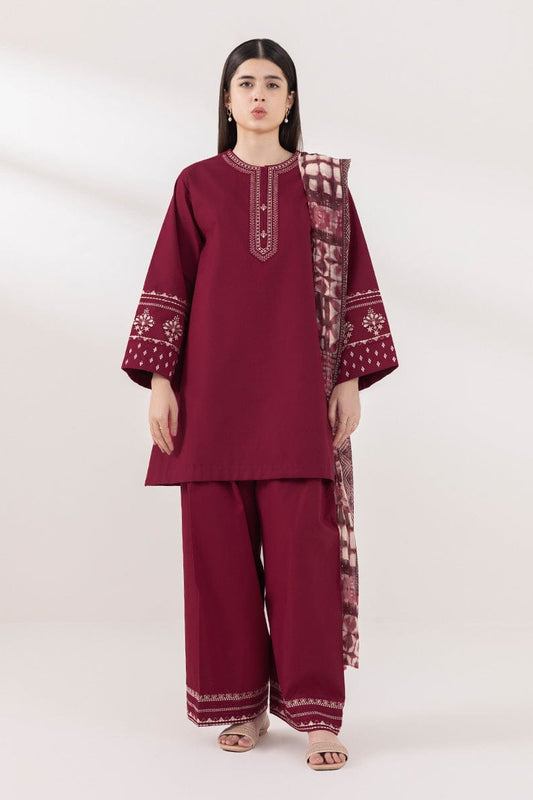 DFW-1078 Sapphire Embroidery 3PC Dhanak Suit
