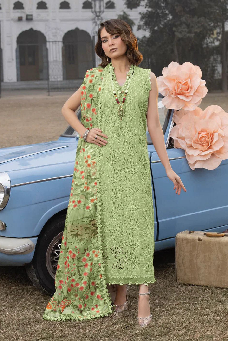 DFW-497 Johra Heavy Embroidery 3Pc Lawn Suit