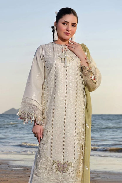 DFW-168 Flossie Luxury Heavy Embroidery 3PC Lawn Dress