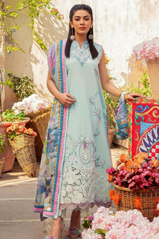 DFW-705 Mushq Heavy Embroidery 3Pc Lawn Suit