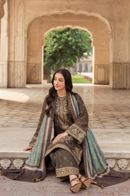 DFW-868 Jazmin Heavy Embroidery 3PC Dhanak Suit