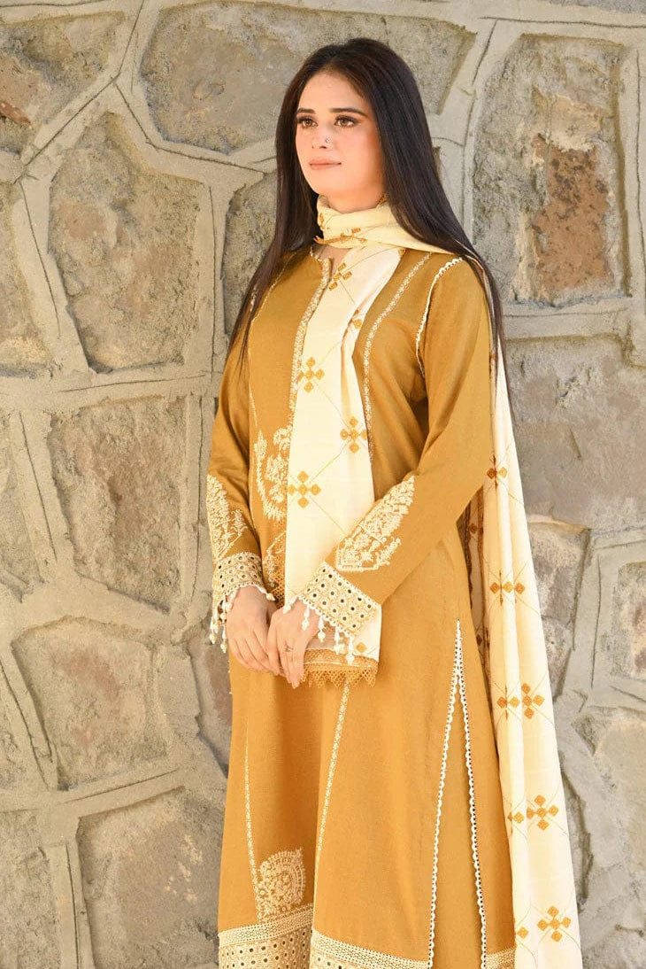 DFW-1139 Asim Jofa Embroidery 3PC Dhanak Suit