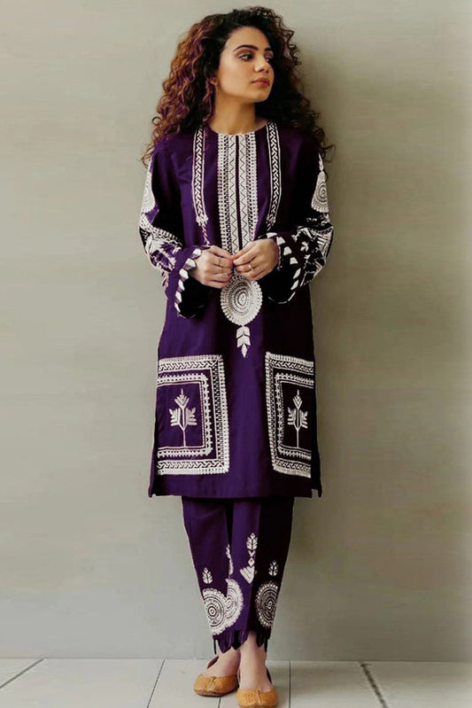 DFW-1343 Motifa Embroidery 2PC Lawn Suit
