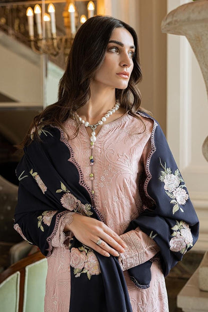 DFW-1221 Agha Noor Embroidery 3PC Dhanak Suit