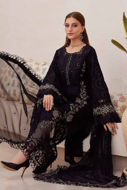 DFW-897 Maria B Heavy Embroidery 3PC Dhanak Suit