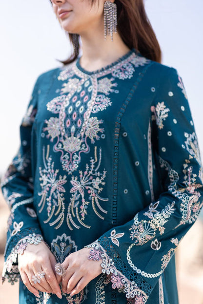 DFW-1289 Qalamkar Heavy Embroidery 3PC Lawn Suit