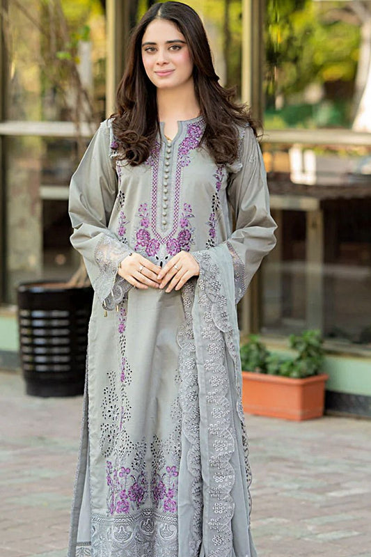 DFW-1247 Libaas Embroidery 3PC Dhanak Suit