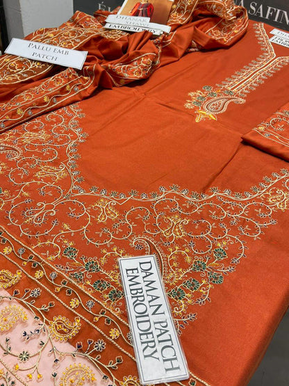 DFW-1194 Batik Embroidery 3PC Dhanak Suit