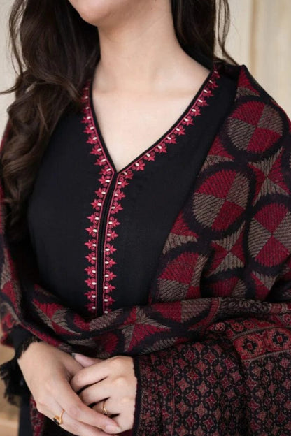 DFW-918 A Sling Heavy Embroidery 3PC Dhanak Suit
