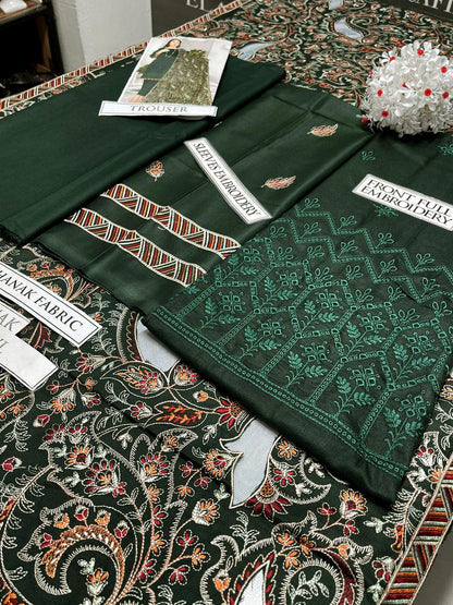 DFW-1015 Bareeze Heavy Embroidery 3PC Dhanak Suit