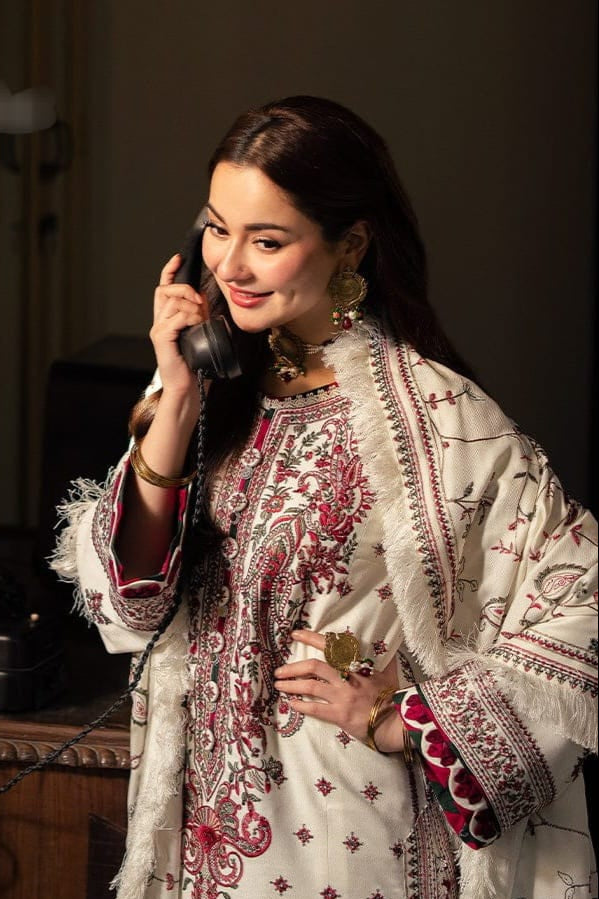 DFW-1060 Asim Jofa Heavy Embroidery 3PC Dhanak Suit
