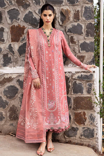 DFW-1195 Qalamkar Heavy Embroidery 3PC Dhanak Suit
