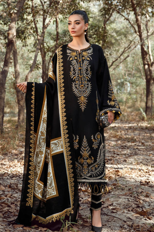 DFW-1111 Maria B Heavy Embroidery 3PC Dhanak Suit