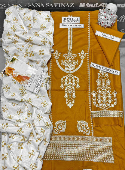DFW-1139 Asim Jofa Embroidery 3PC Dhanak Suit