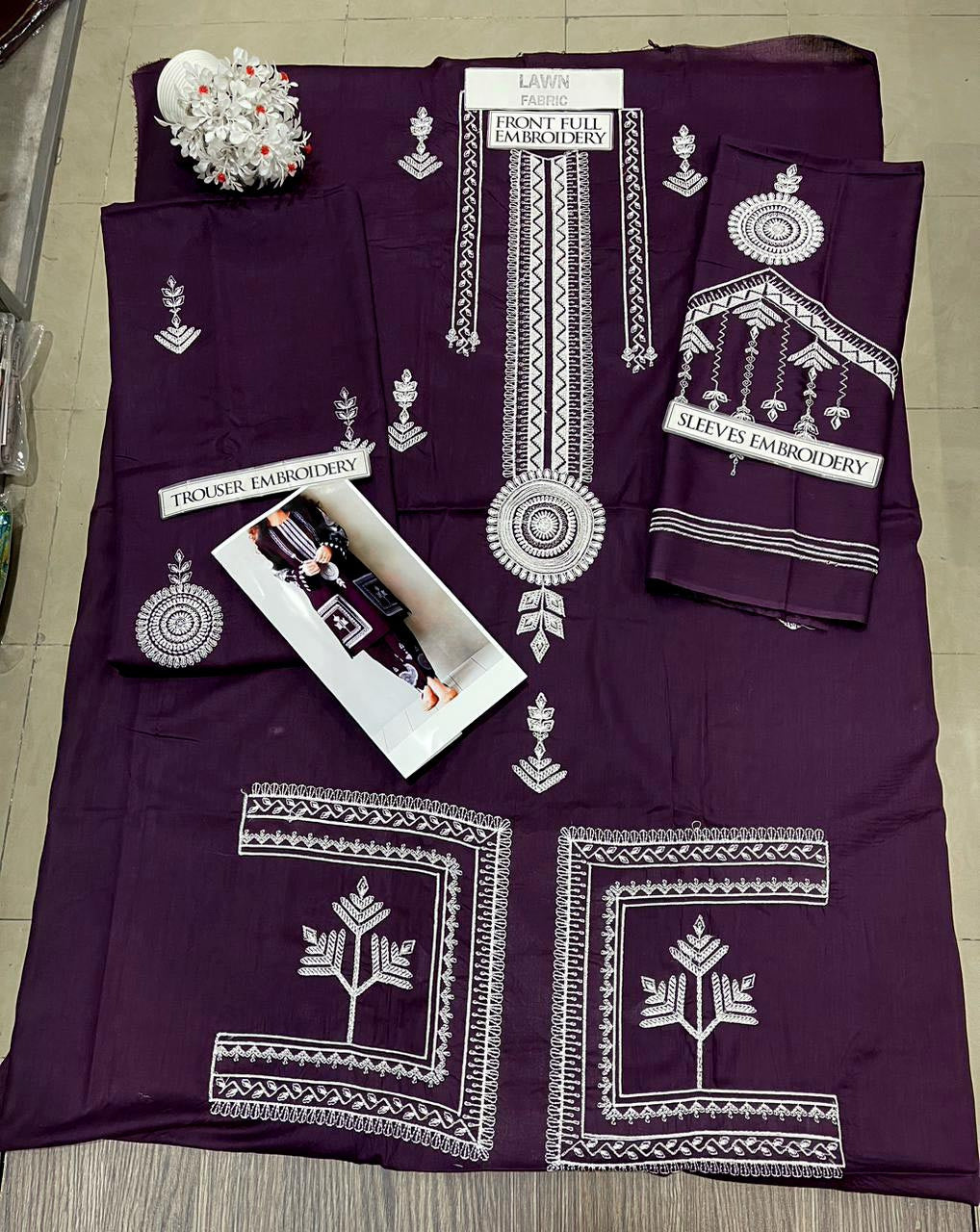 DFW-1343 Motifa Embroidery 2PC Lawn Suit