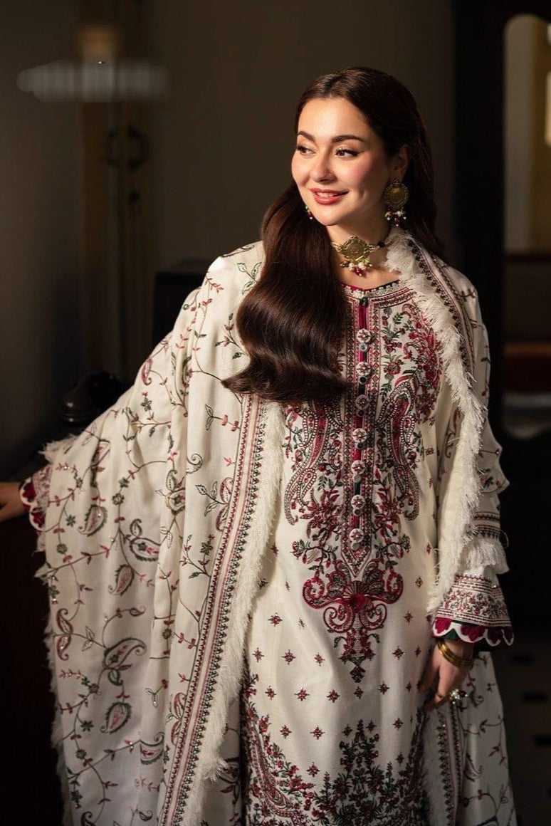 DFW-1060 Asim Jofa Heavy Embroidery 3PC Dhanak Suit