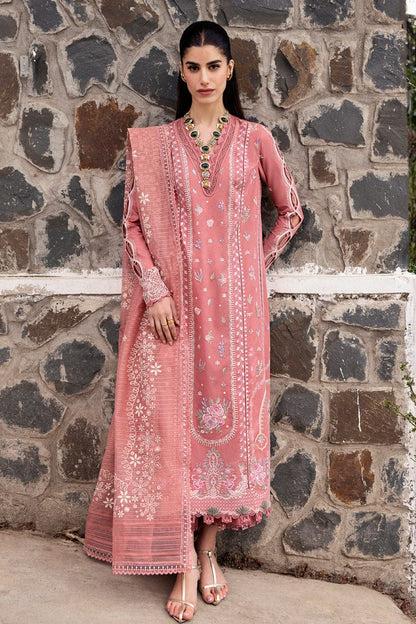 DFW-1195 Qalamkar Heavy Embroidery 3PC Dhanak Suit