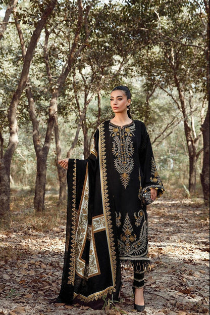 DFW-1111 Maria B Heavy Embroidery 3PC Dhanak Suit