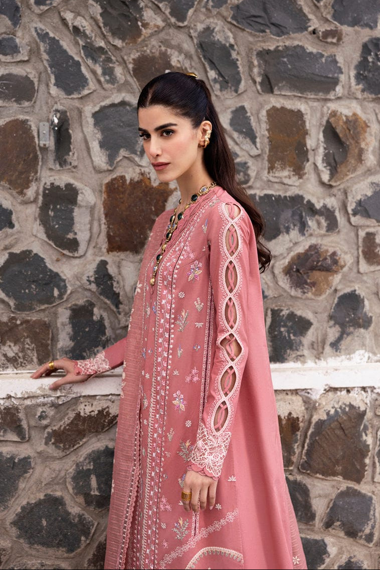 DFW-1195 Qalamkar Heavy Embroidery 3PC Dhanak Suit