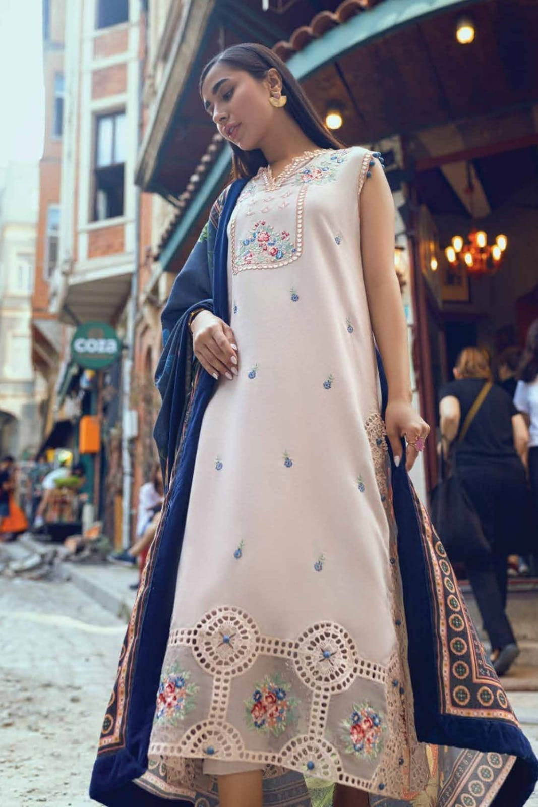 DFW-1231 Mushq Embroidery 3PC Dhanak Suit