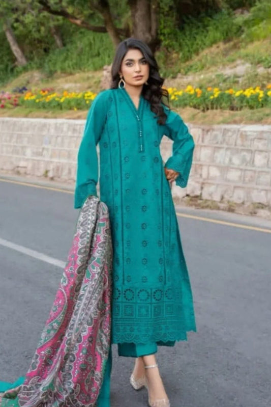 DFW-1306 Grace Heavy Embroidery 3PC Lawn Suit
