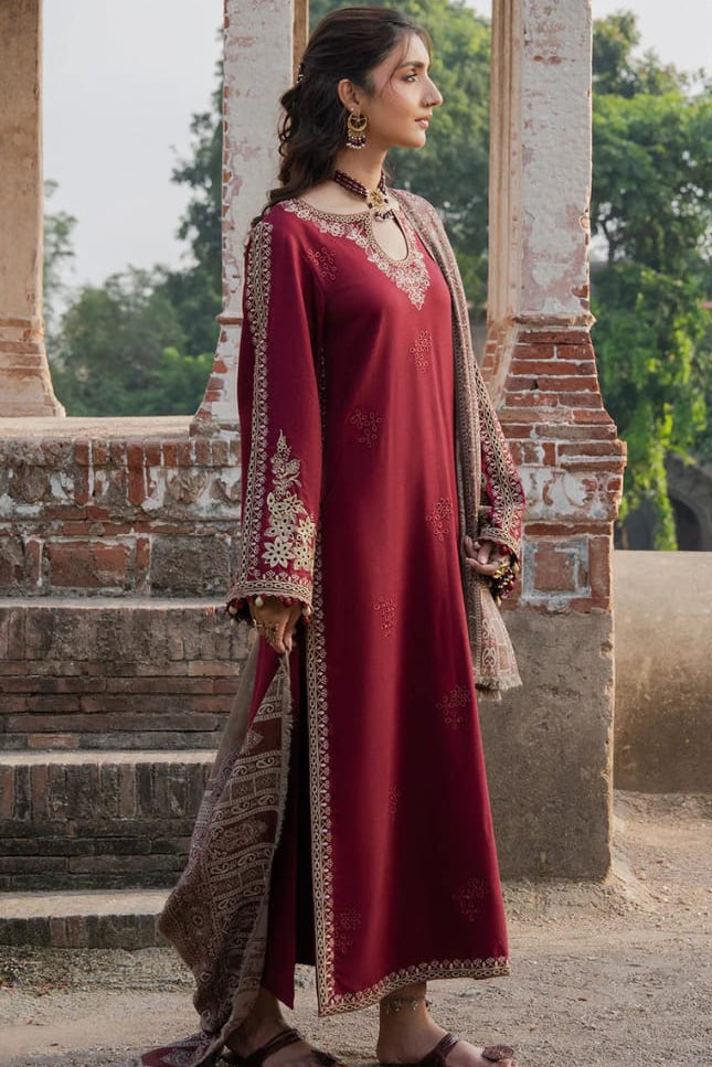 DFW-1220 Izel Embroidery 3PC Dhanak Suit