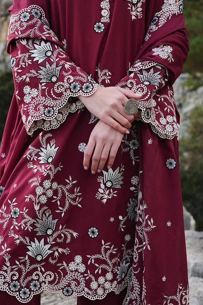 DFW-1263 Sapphire Heavy Embroidery 3PC Dhanak Suit