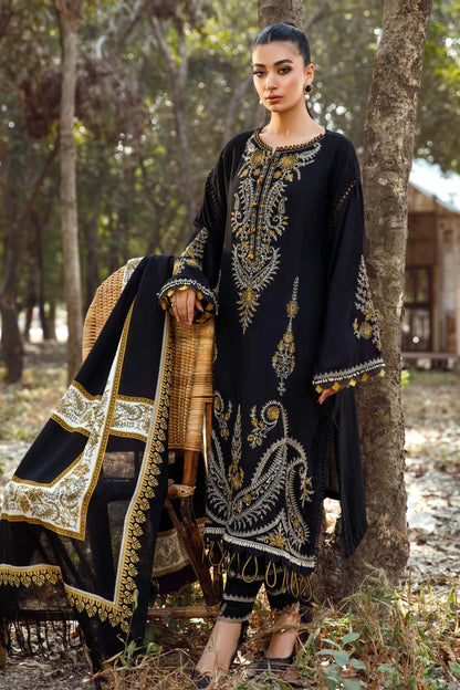 DFW-1111 Maria B Heavy Embroidery 3PC Dhanak Suit