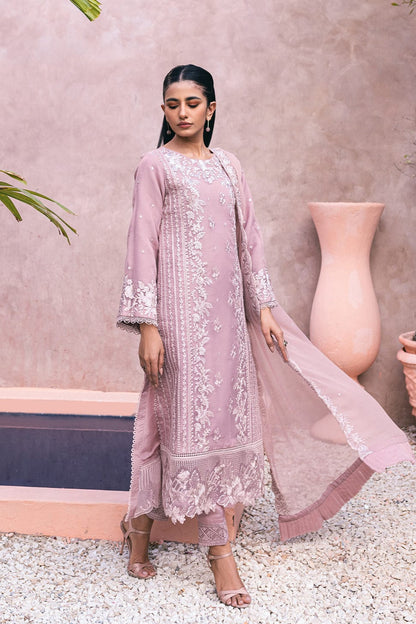 DFW-1056 Azure Heavy Embroidery 3PC Dhanak Suit