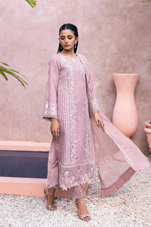 DFW-1056 Azure Heavy Embroidery 3PC Dhanak Suit
