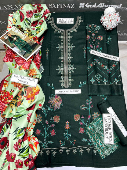 DFW-1016 CoCo Heavy Embroidery 3PC Dhanak Suit