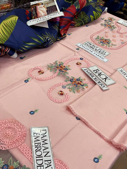 DFW-1231 Mushq Embroidery 3PC Dhanak Suit