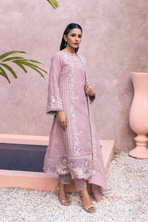 DFW-1056 Azure Heavy Embroidery 3PC Dhanak Suit