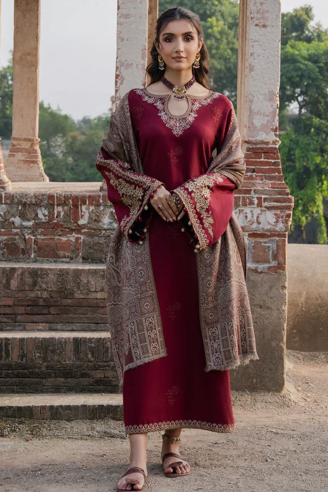 DFW-1220 Izel Embroidery 3PC Dhanak Suit