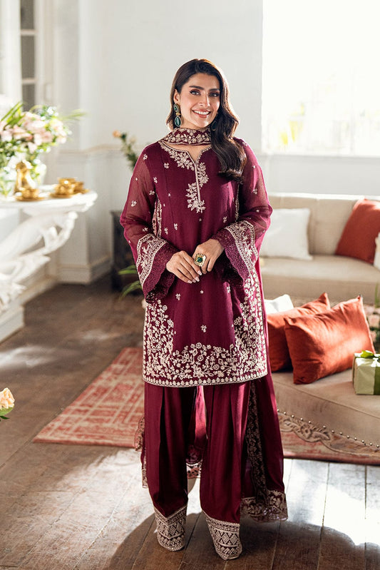 DFW-1274 Azure Heavy Embroidery 3PC Lawn Suit
