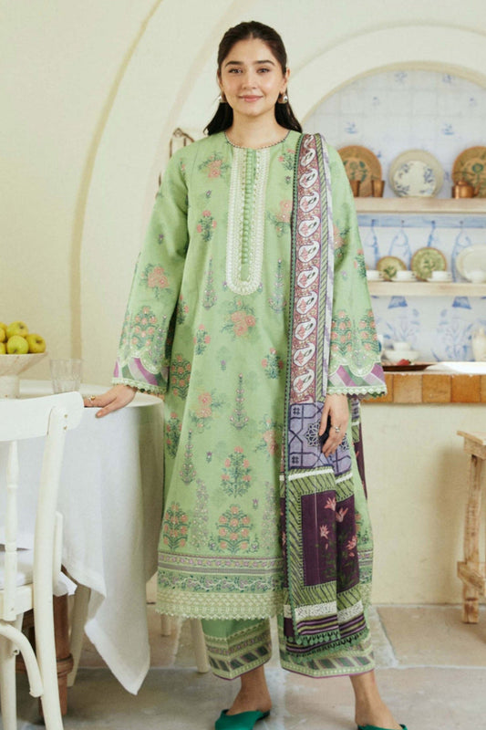 DFW-1017 Zara Shah Jahan Heavy Embroidery 3PC Dhanak Suit