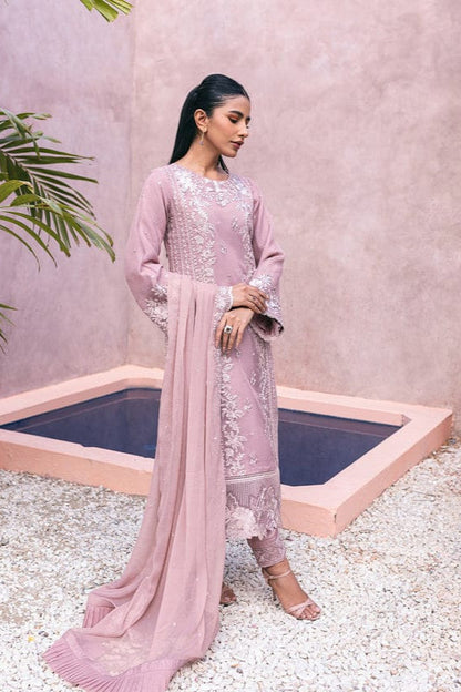 DFW-1056 Azure Heavy Embroidery 3PC Dhanak Suit